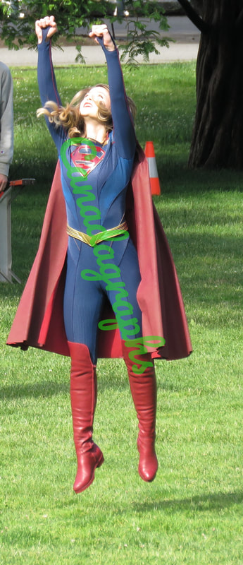 Supergirl On Set Behind The Scene Blogs Canadagraphs